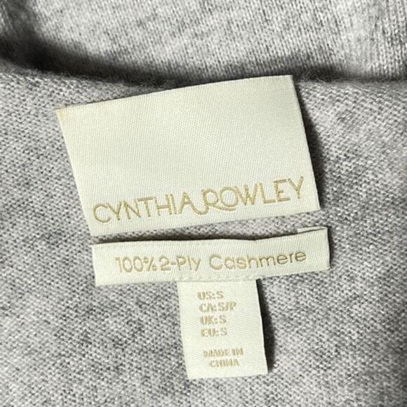 Cynthia Rowley Sleeveless Hooded 100% 2ply Cashmere Sweeter Tunic Duster Size S - Picture 4 of 4